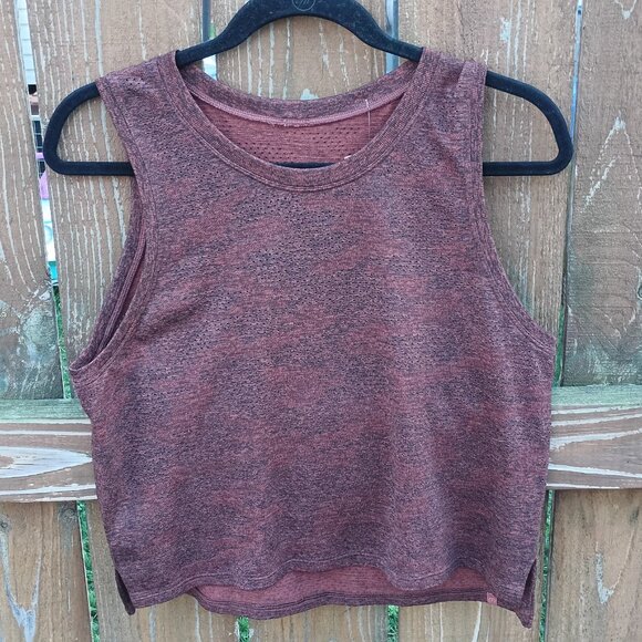 Lululemon Brown Sleeveless Crop Top Sz. M/L - Picture 1 of 2
